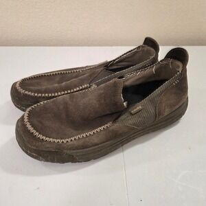 Oboz Mens Slip On Loafers Brown Suede Comfort Shoes Size 12